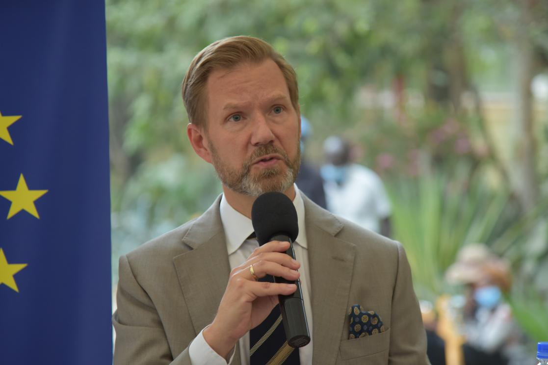 Man talking during a conference