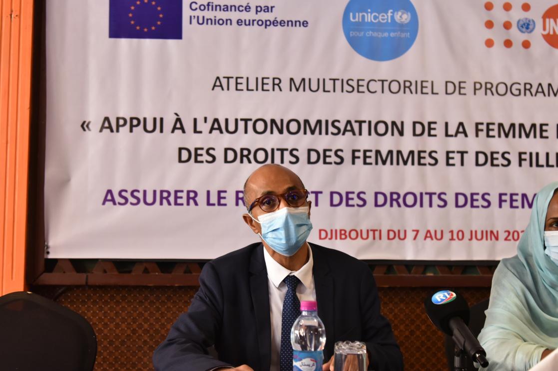 Man during a press conference