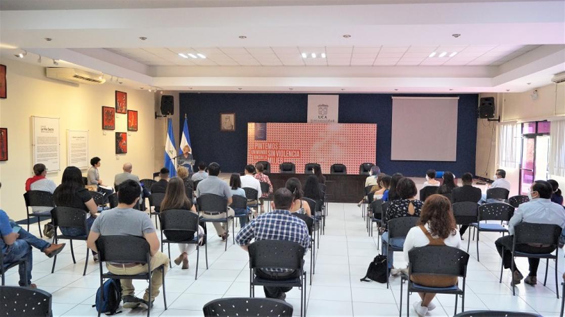Speakers and audience during an event
