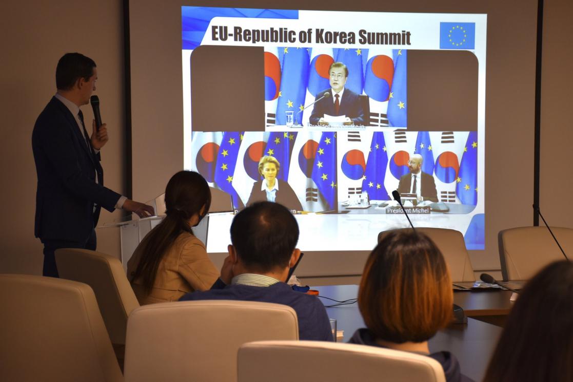 Man giving a presentation