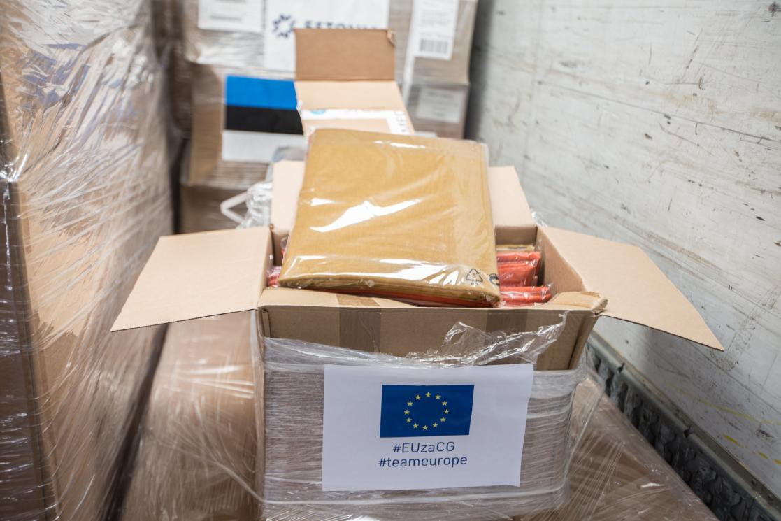 Boxes of material