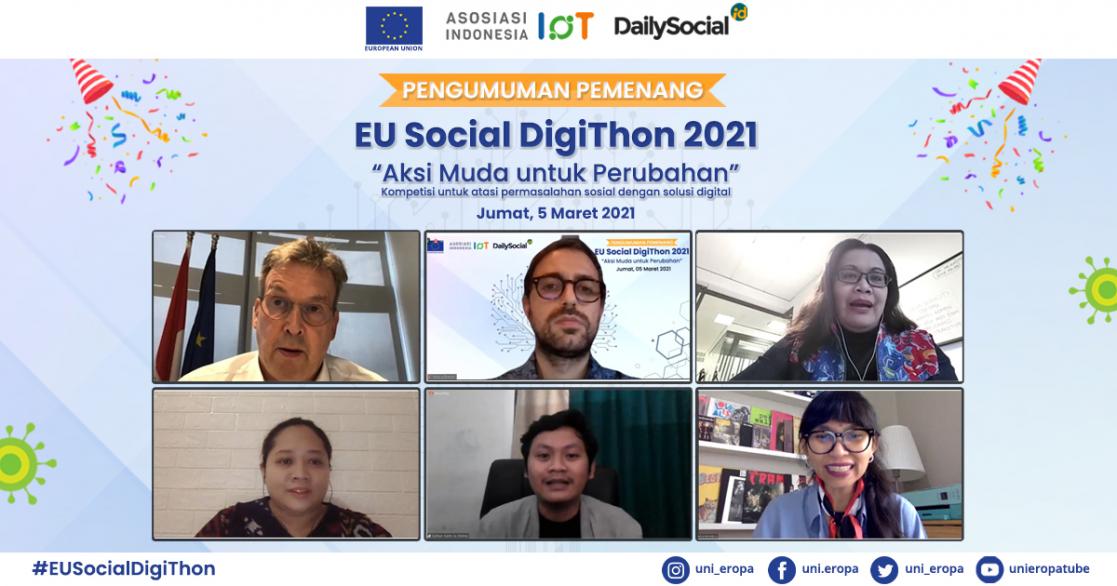 EU Social Digithon 2021 visual