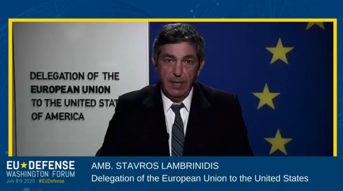 Man talking to the camera