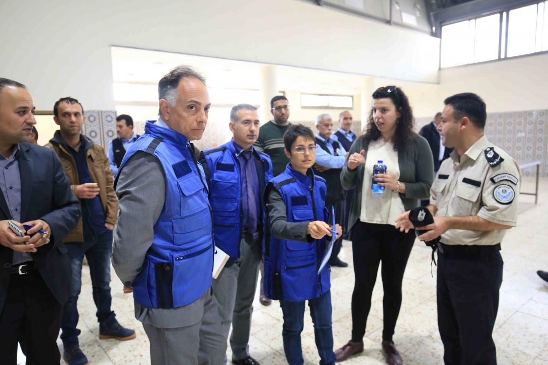 Group of people during a visit