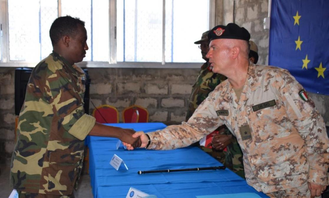 soldiers shaking hands