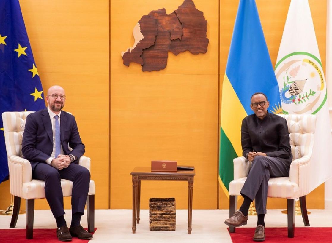 Two men in a meeting