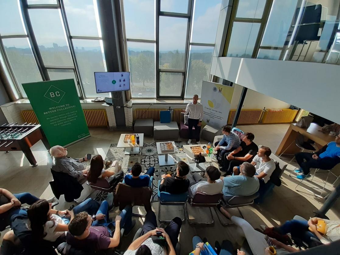 Group of people having a meeting