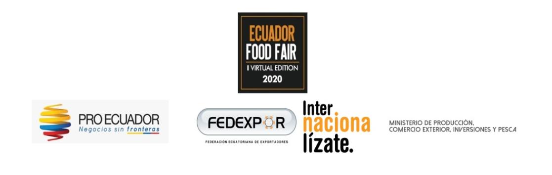 Lofos of the participants in the Ecuador food fair