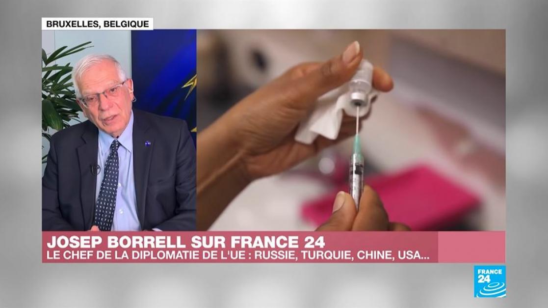 Borrell during an interview on TV