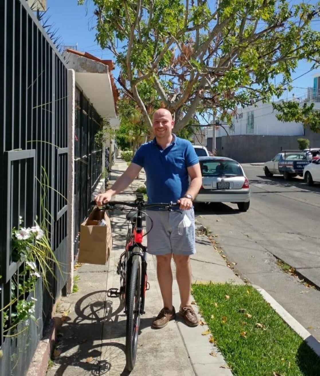 Man with a bike