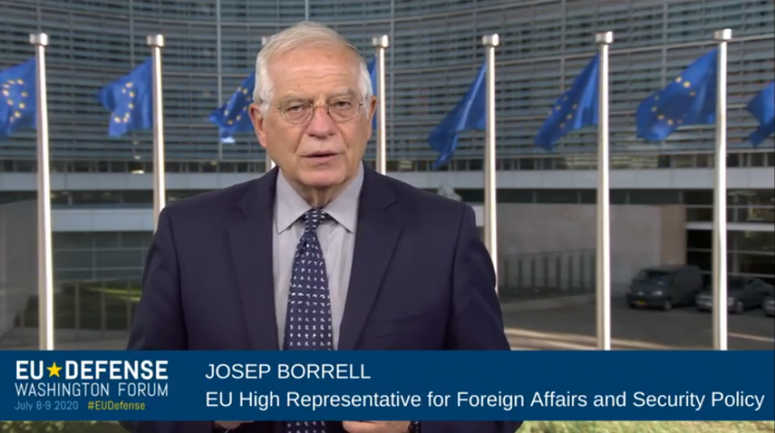 Borrell during an interview