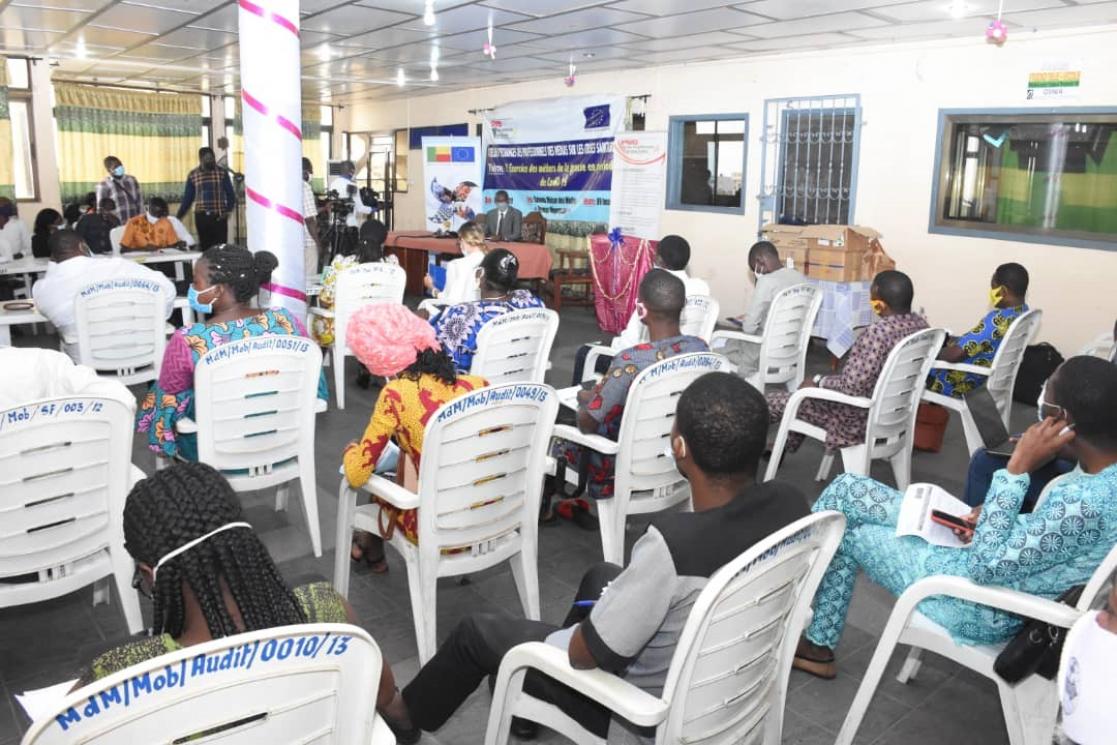 Audience and speaker during an event