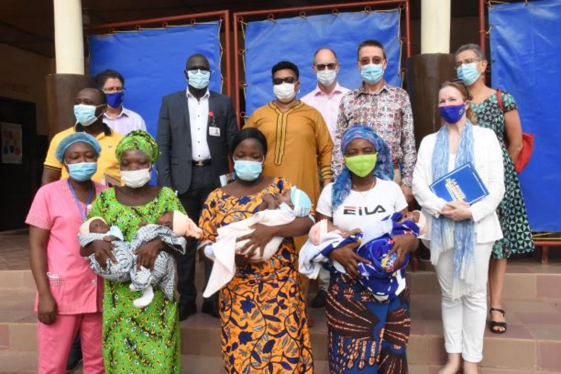 Group of people with babies
