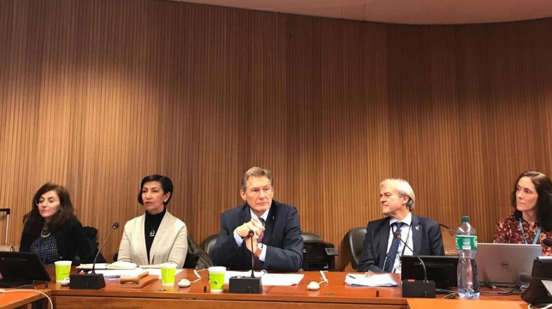 People during a meeting