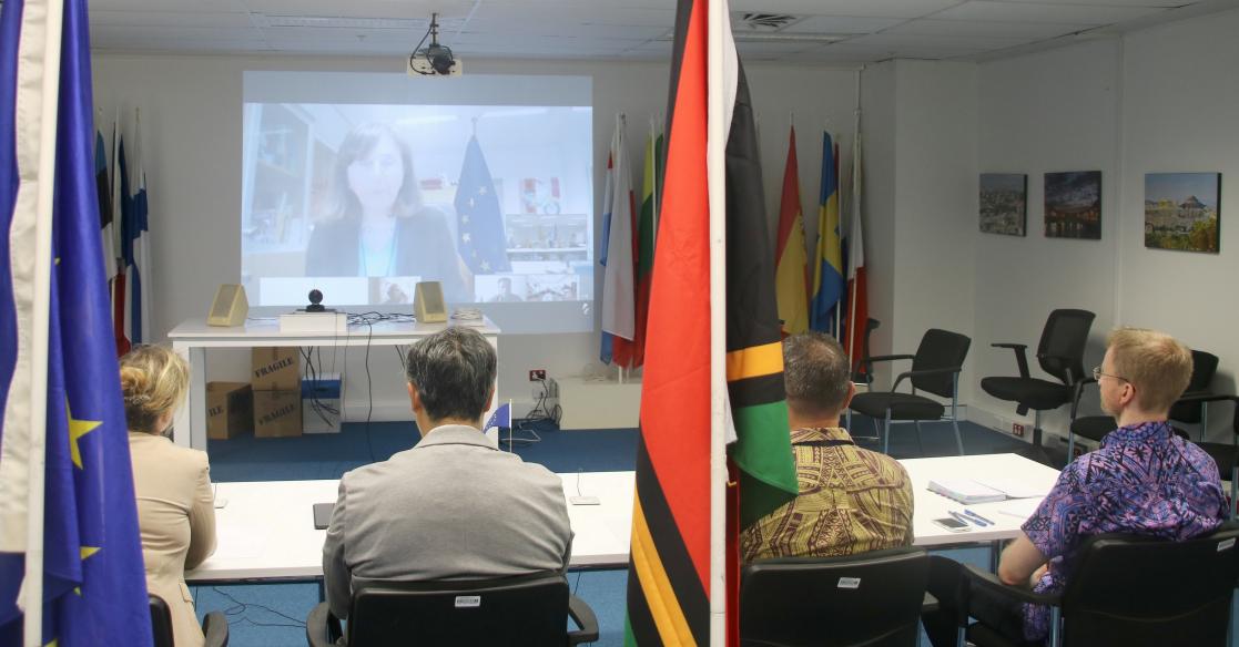 People attending a online meeting