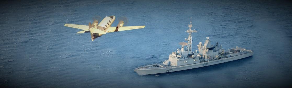 A plane and a boat