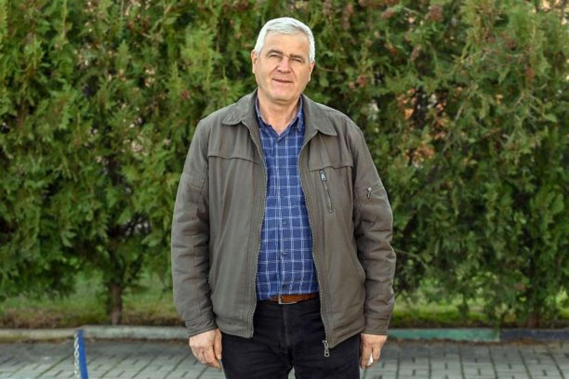 Man posing in front of the camera