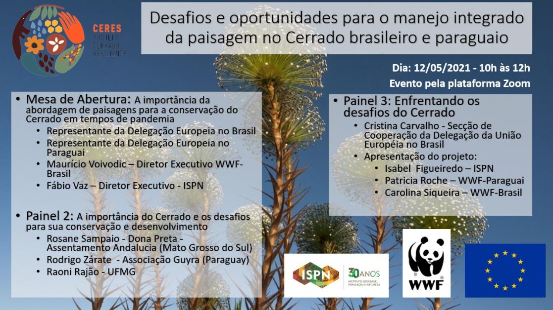 Event banner placed in Brasil