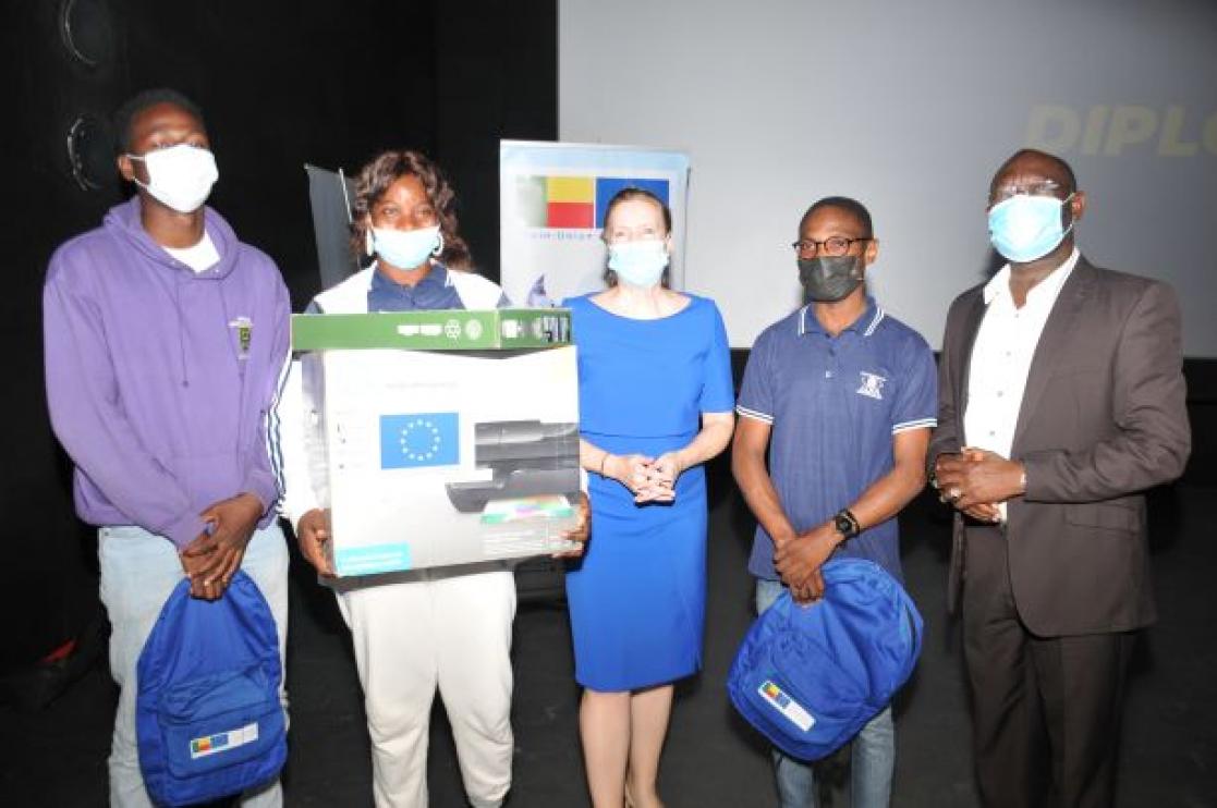 People with some material