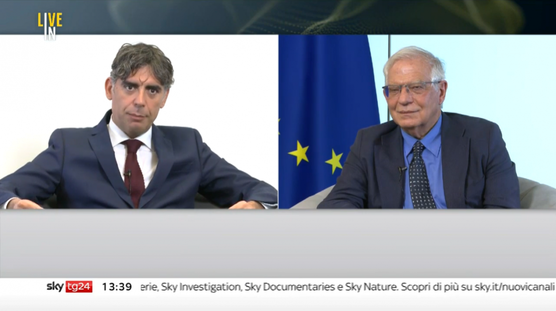 Borrell's appearance on television