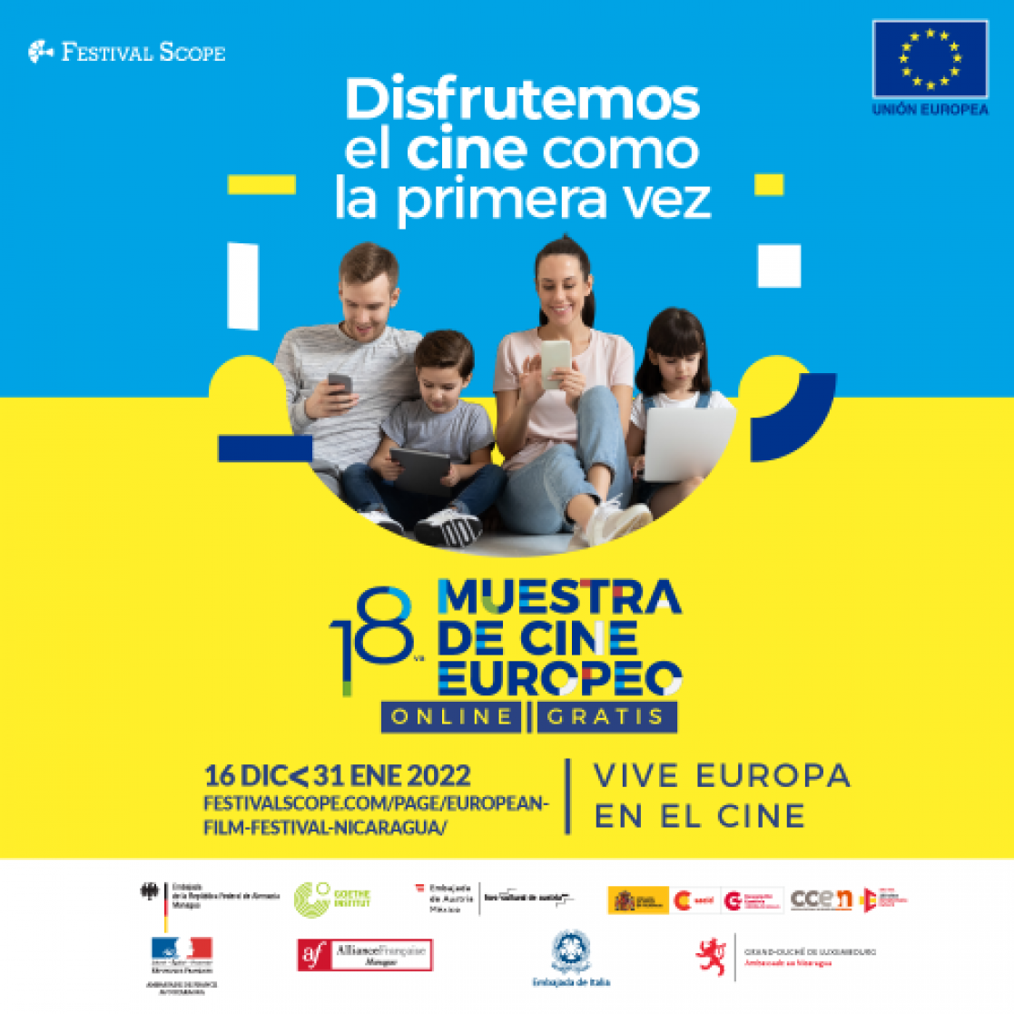 18 Muestra de cine europeo banner