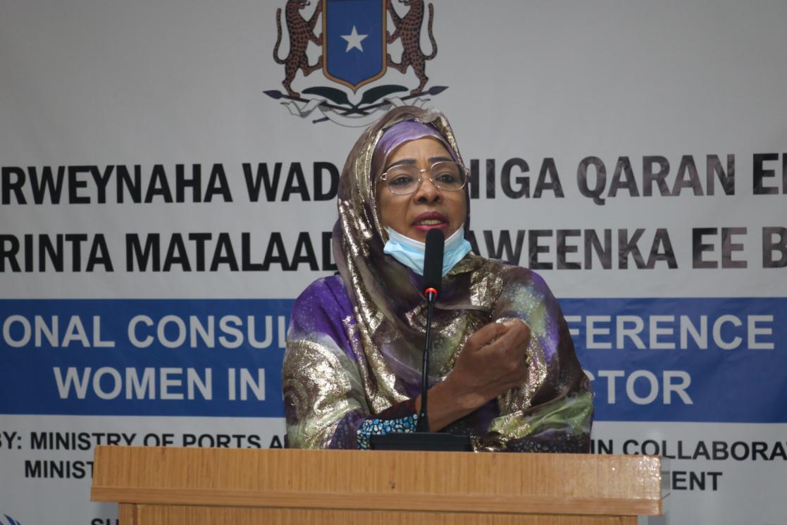 woman giving a speech 