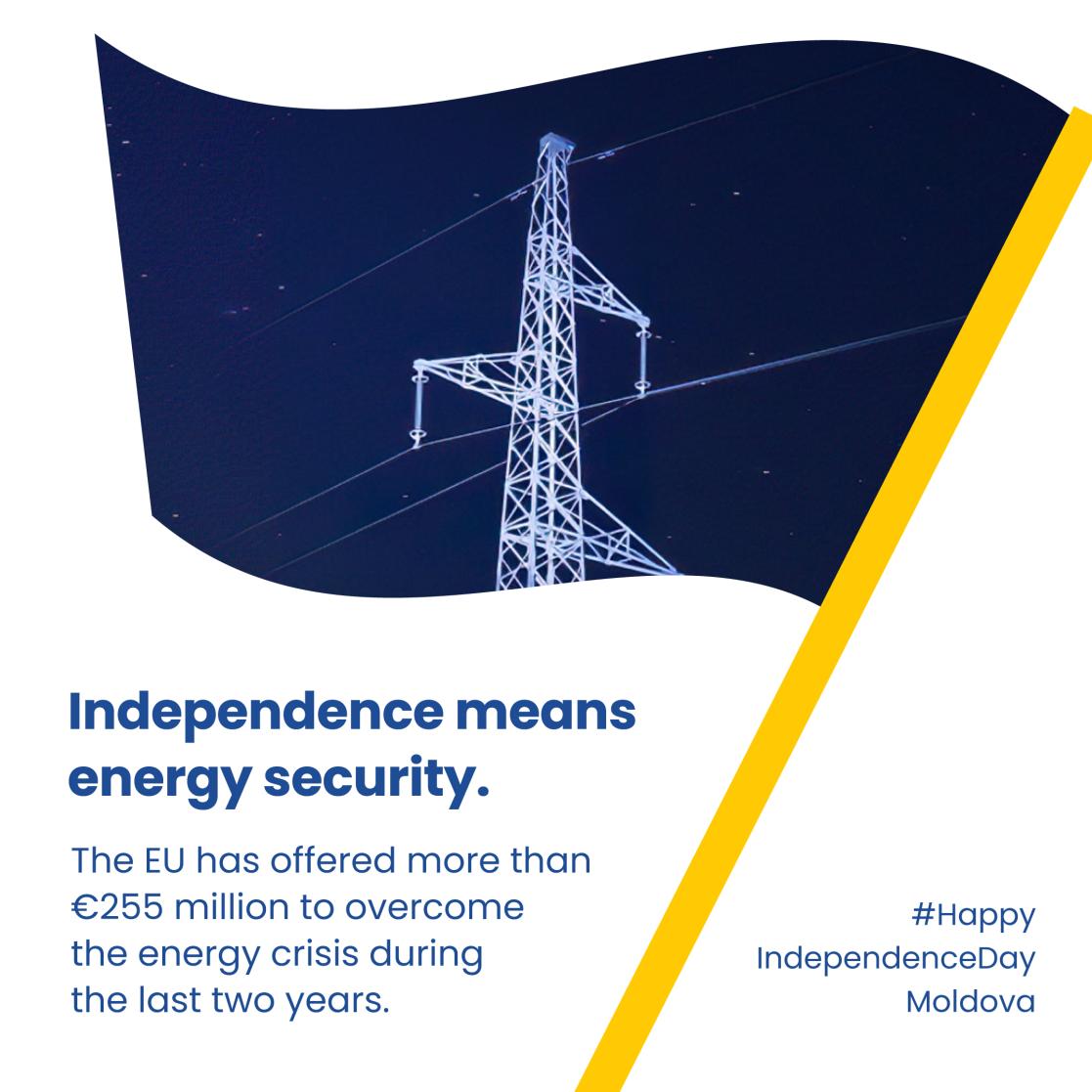 Social media card: Independence means energy security