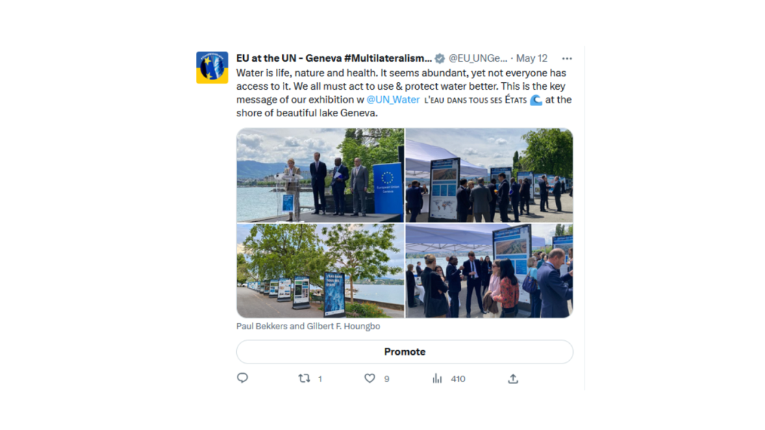 Tweet Water Exhibition Geneva 2023