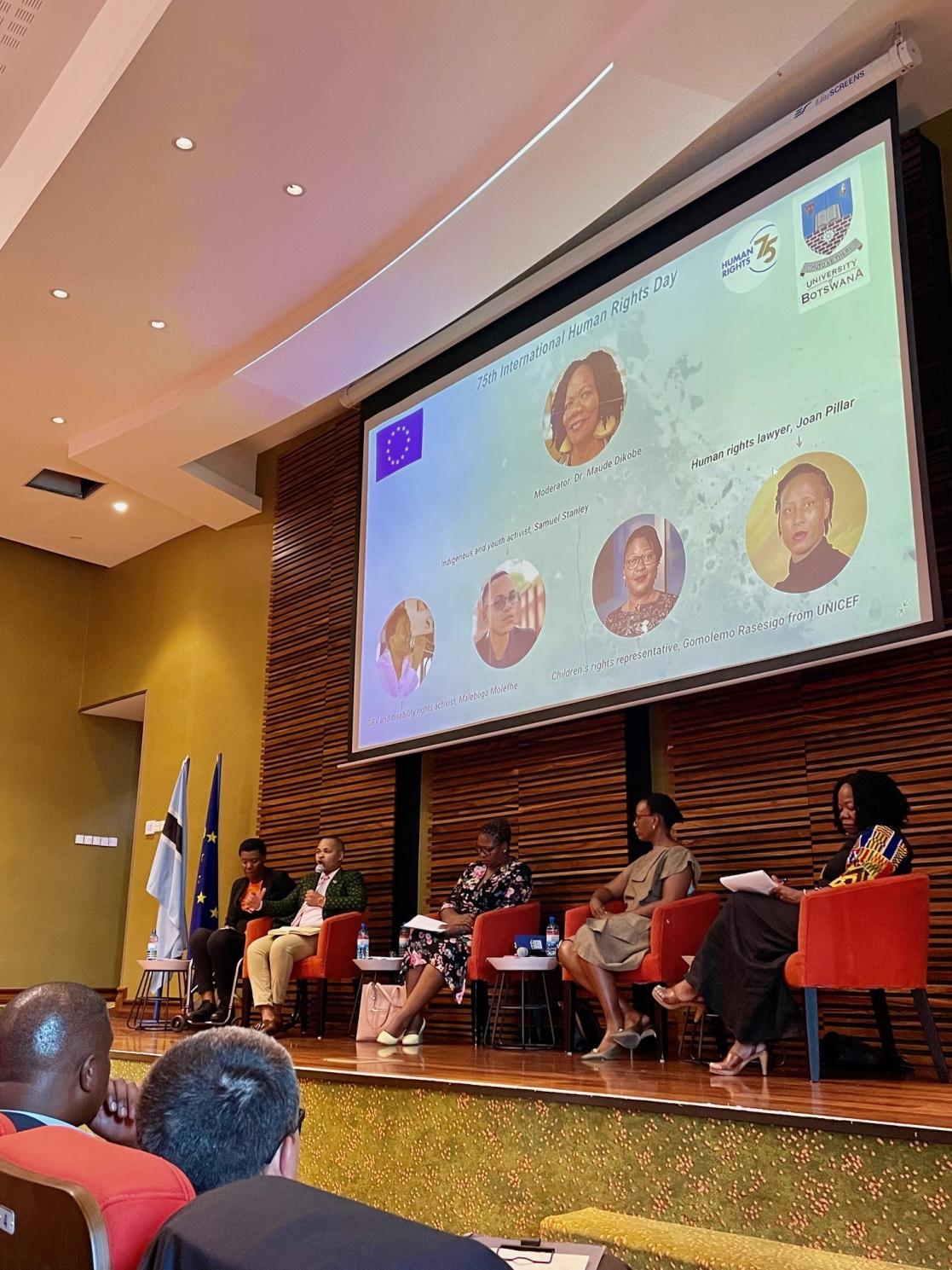 Panel discussion at event to commemorate the International Human Rights Day and 16 Days of Activism 