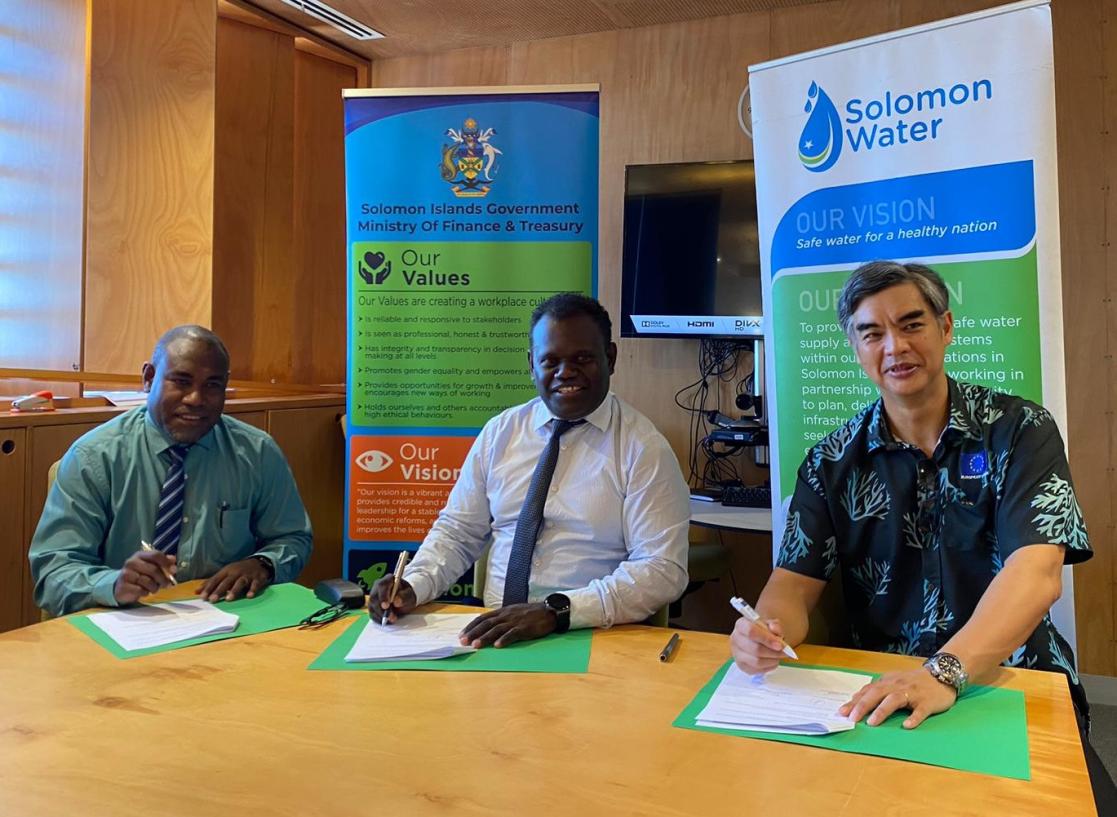 The European Union provides EUR 18 million to support Solomon Islands water infrastructure 