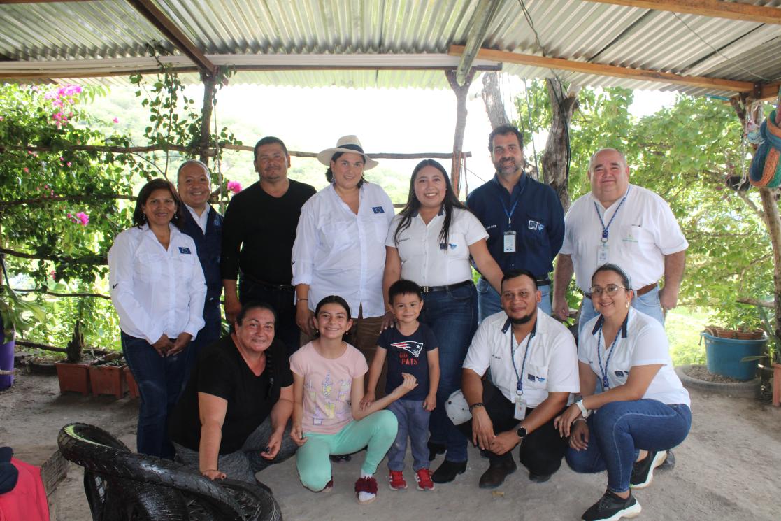 Visita a comunidad y beneficiarios en el Corredor Seco