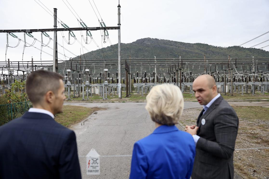European Commission President von der Leyen visits EU-funded energy project in Podgorica