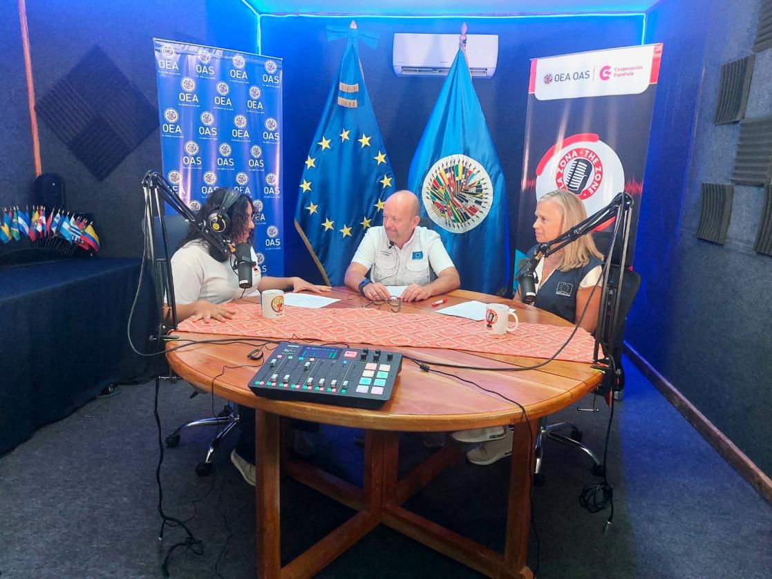 Entrevista podcast OEA a Embajadores UE de Belice y Guatemala