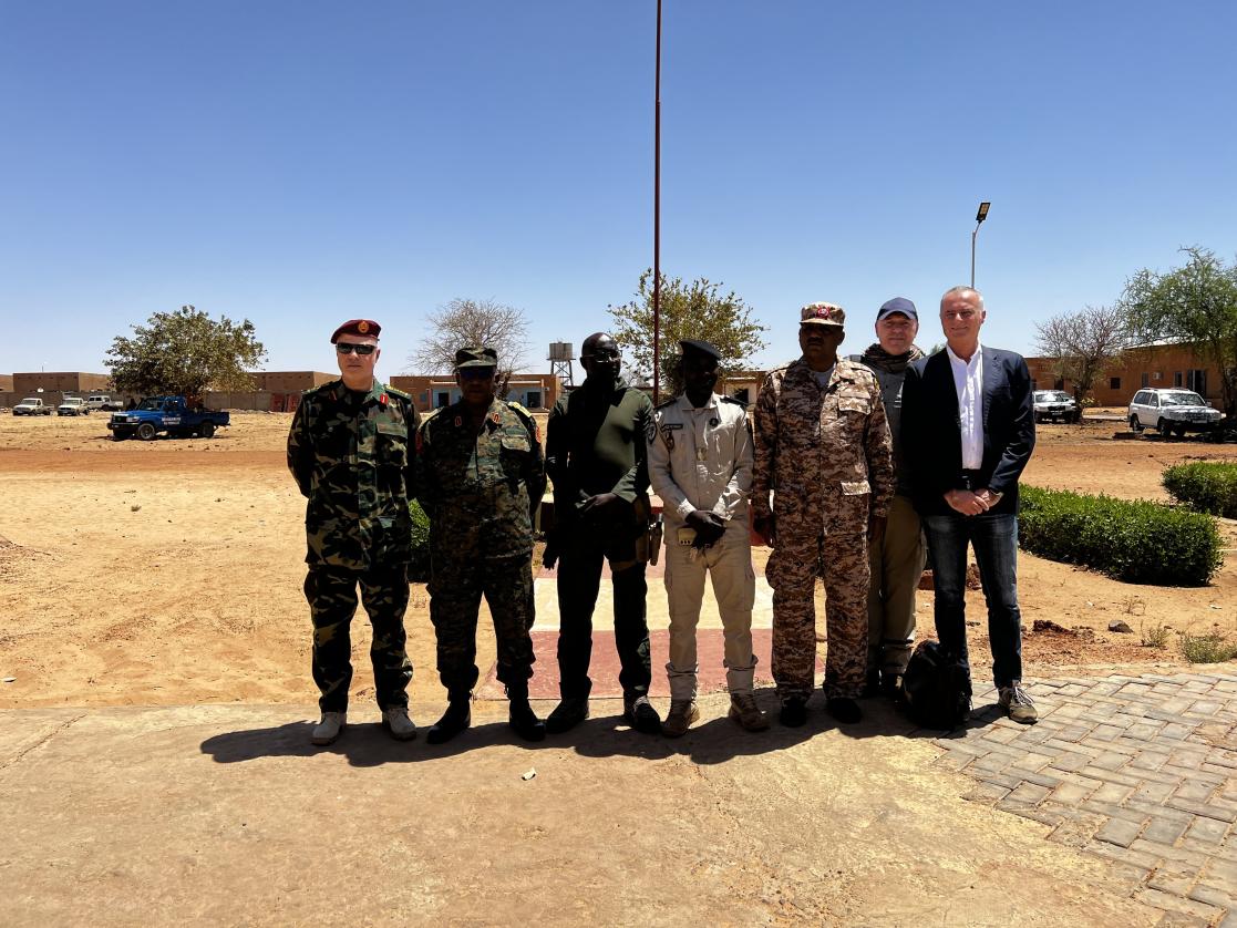 Border guards study trip to Niger in March 2023.