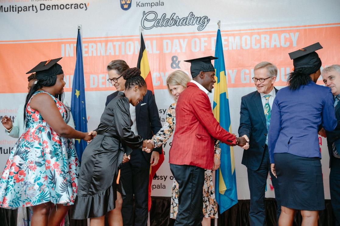 EU Ambassadors hand out certificates to Democracy Academy Graduates 2023