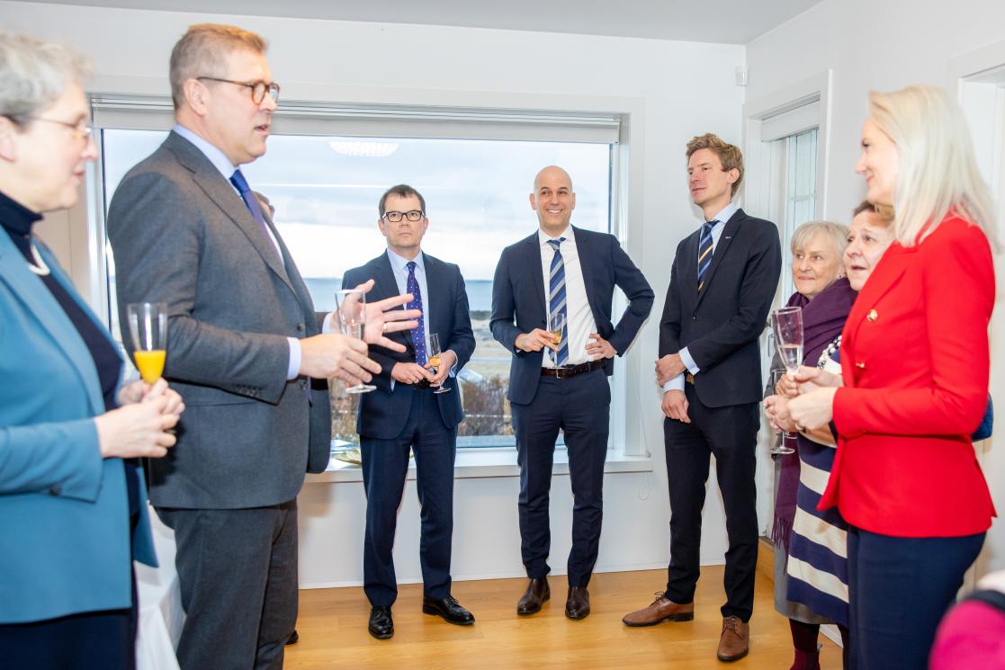 Minister Benediktsson with Ambassadors