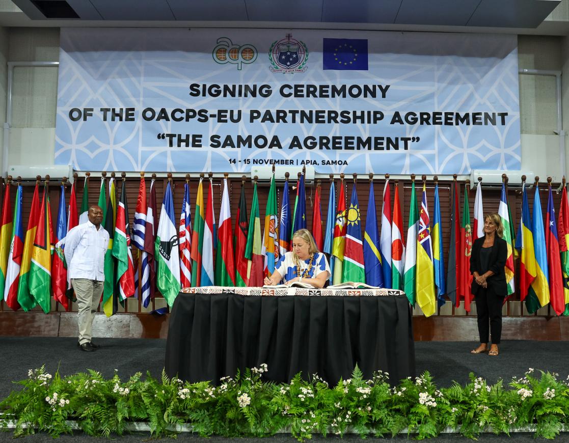 Samoa Agreement: EU and its Member States sign new Partnership Agreement with the Members of the Organisation of the African, Caribbean and Pacific States
