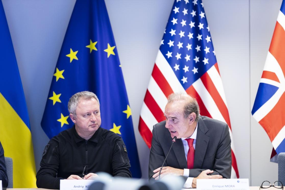 EEAS Deputy Secretary General Enrique Mora and Ukraine Prosecutor General Andrii Kostin