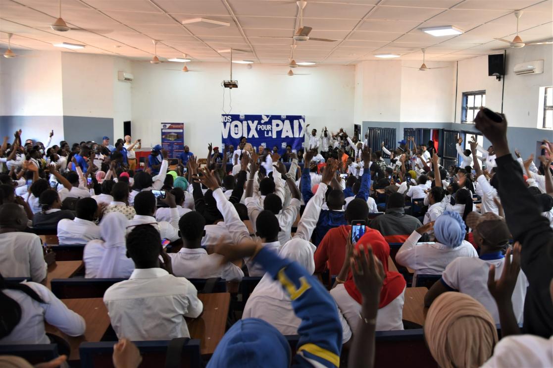 les étudiants de l'Université Aube Nouvelle / Bobo-Dioulasso