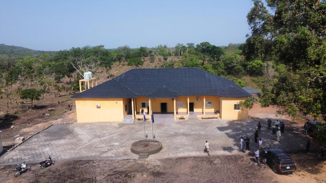 An aeriel view of the Multi-purpose hall in Mongor