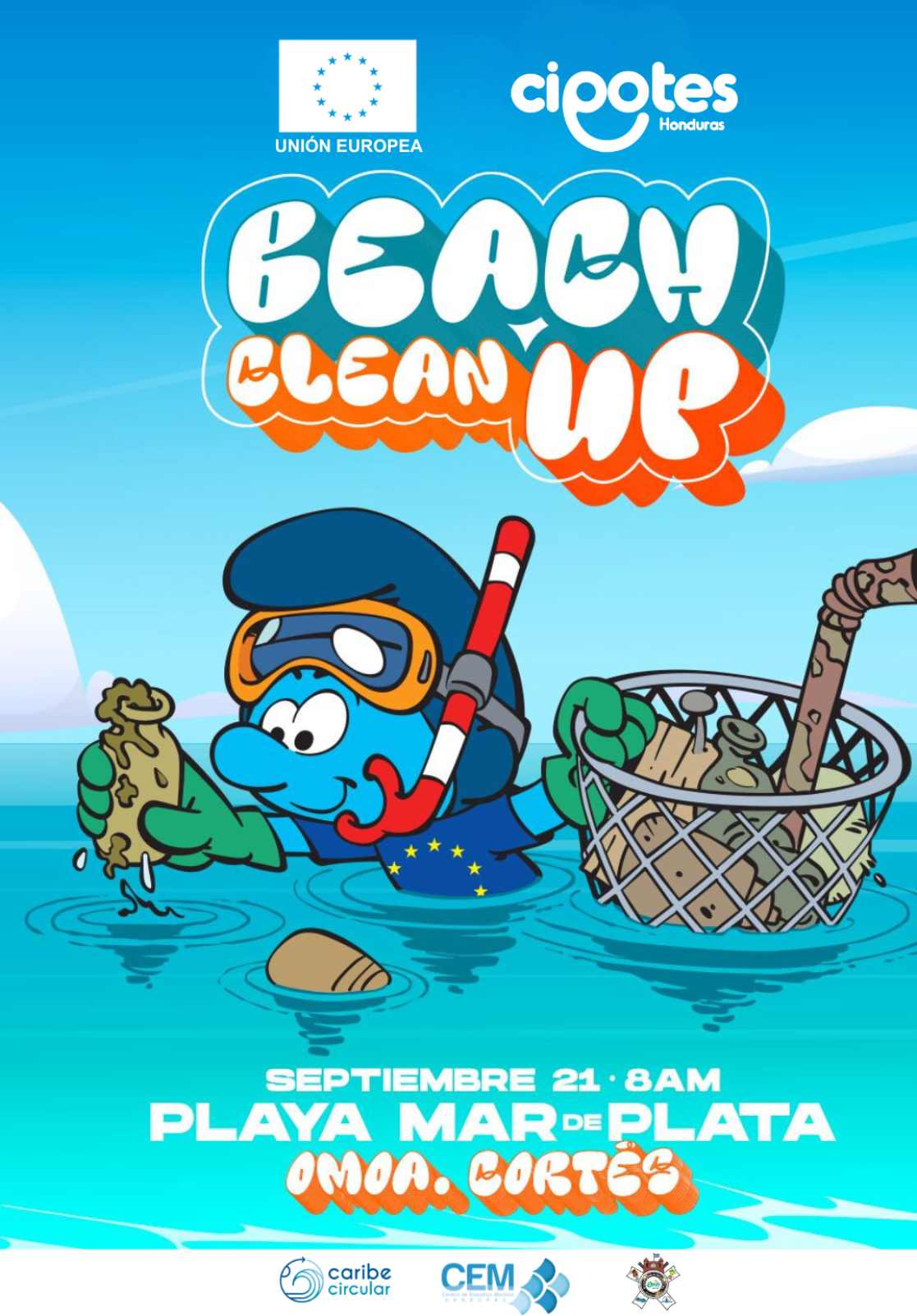 Beach Clean Up Honduras 2024 Limpieza de Playa Omoa