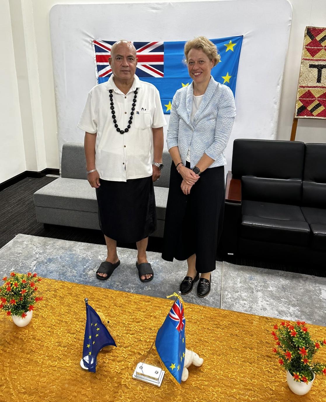 Ambassador Plinkert met the new Prime Minister of Tuvalu, Hon Feleti Teo 