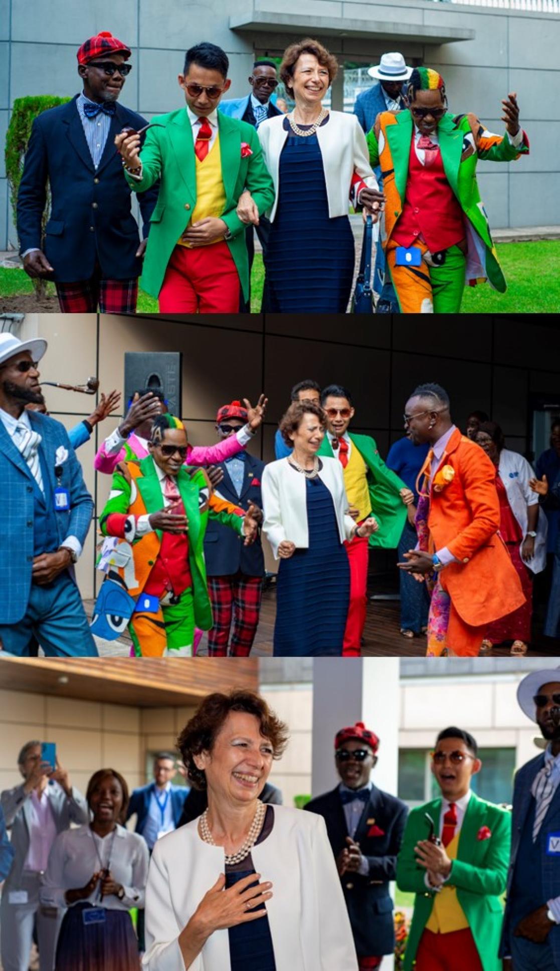 Anne Marchal et les sapeurs