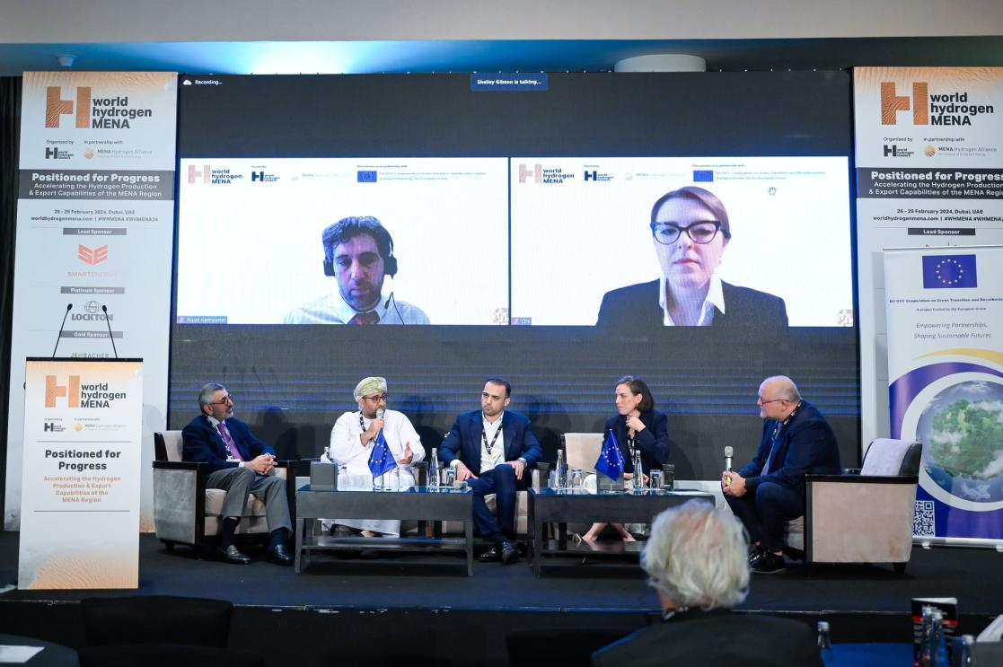 Panel discussion organised by the EU GCC Cooperation on Green Transition Project During the World Hydrogen MENA Conference