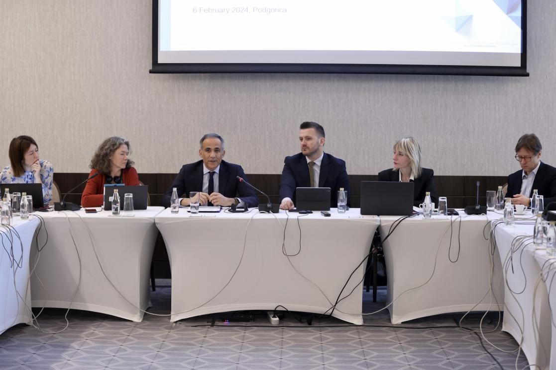 Riccardo Serri and Marash Dukaj  and other participants of the event organised by SIGMA and the Ministry of Public Administration