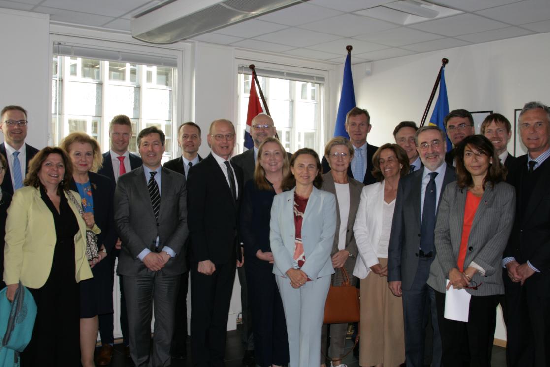Belén Martinez Carbonell og EUs ambassadører i Oslo