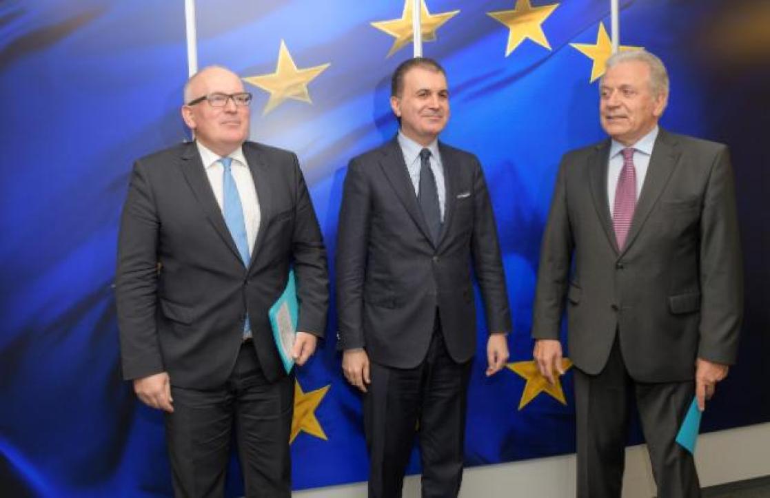 group picture - EU flag
