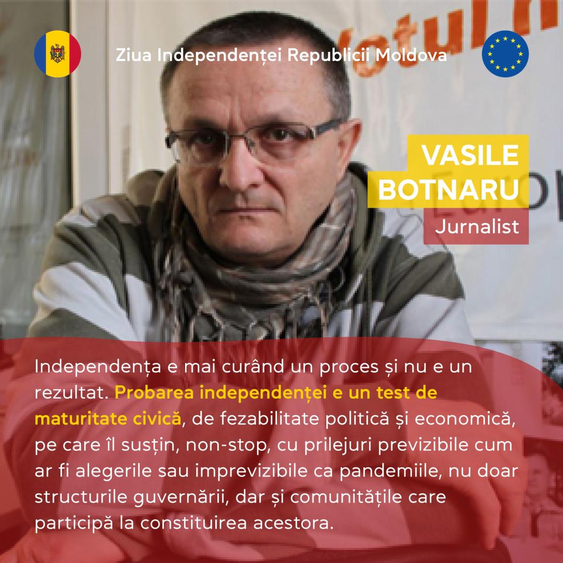 Quotation from a person named Vasile Botnaru
