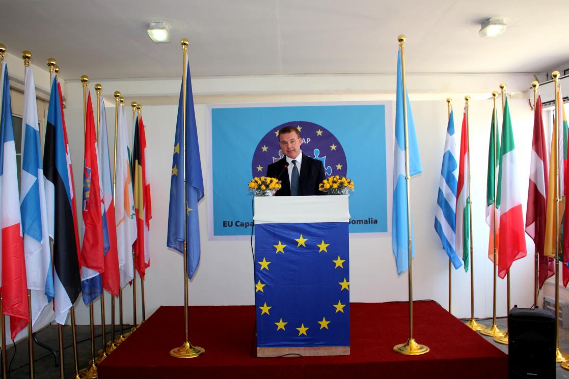 A man giving a speech 