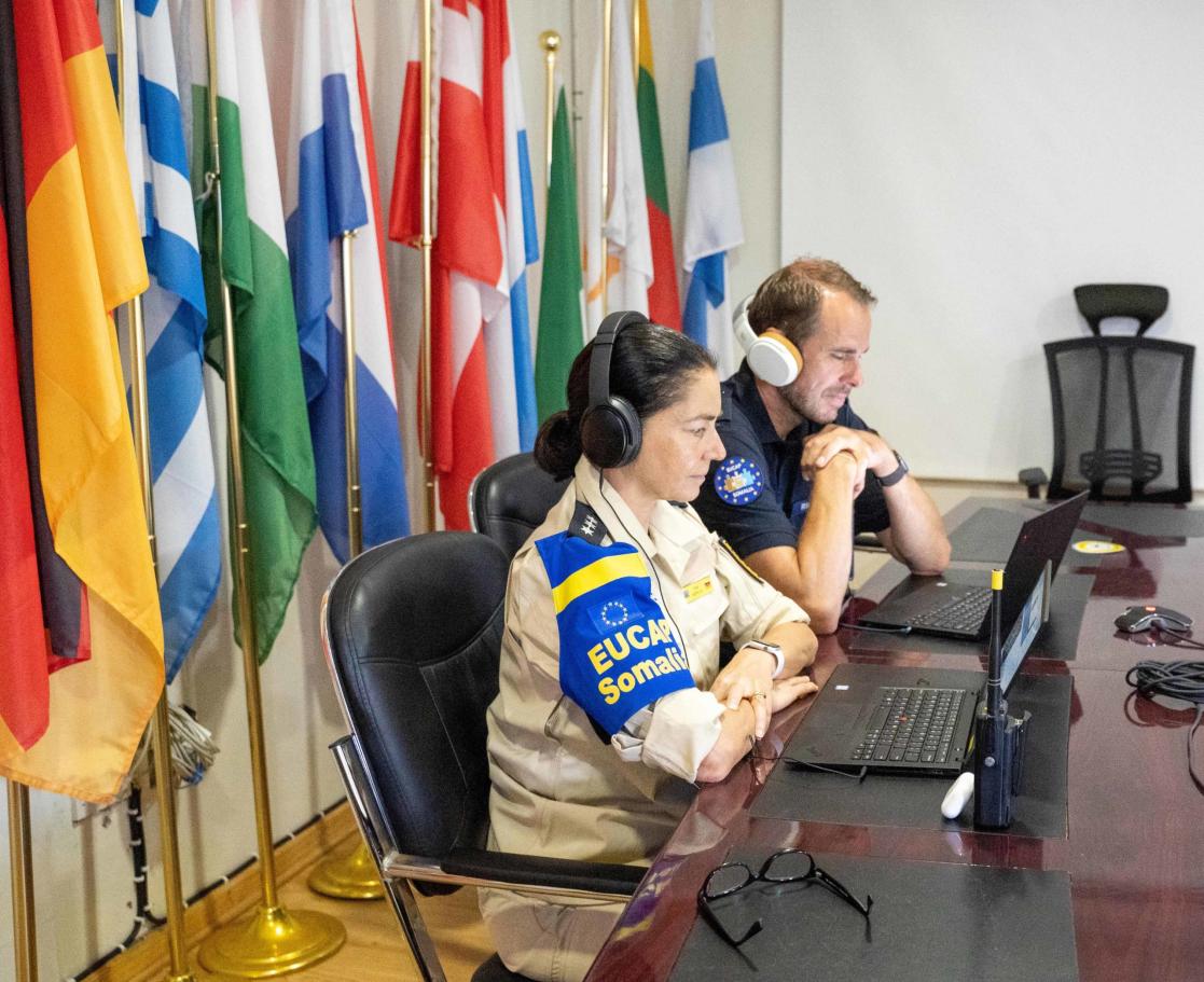 EUCAP Somalia Officers Working